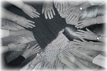 Fairview’s prayer shawls and caring hands. Photo: Courtesy Fairview