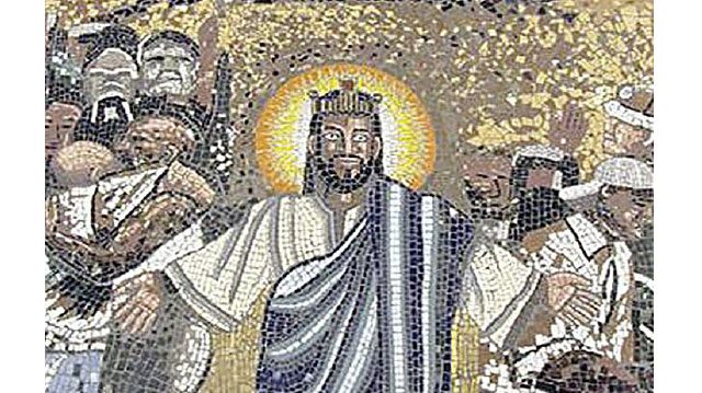 A detail from the mosaic at Christ the King Church in Sophiatown, Johannesburg.