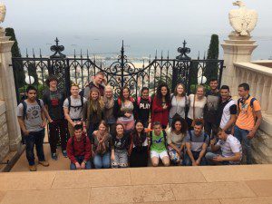 MBCI students with their Palestinian and Israeli host students in Haifa. 