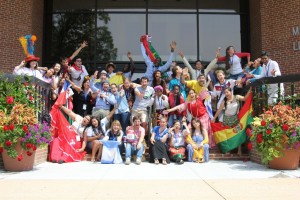 Delegates at Mennonite World Conference’s Global Youth Summit display their international origins.