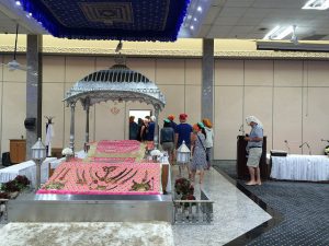 Participants on one Experience Toronto bus briefly visited a Sikh temple
